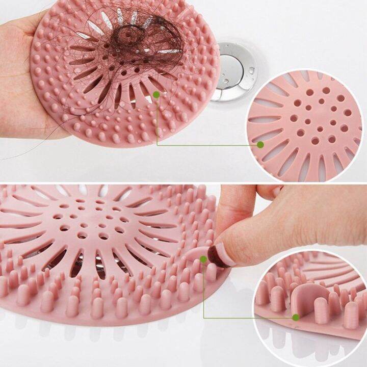 silicone-sink-filter-hair-stopper-catcher-kitchen-sink-filter-bathroom-accessories