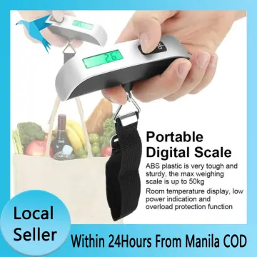 Mini Luggage Scale 50kg/110lb Digital Electronic Travel Weighs Portable Suitcase  Scales Hook Steelyard Balance Weight