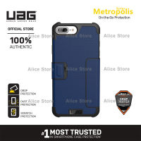 เคสโทรศัพท์รุ่น UAG Metropolis สำหรับ iPhone 7 Plus / iPhone 8 Plus พร้อมเคสป้องกันการตก-สีน้ำเงิน