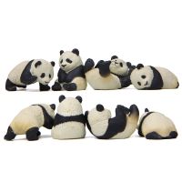 Little Panda Household Ornaments Fair Garden Miniatures Life Cute Version Handmade Miniature Landscape Dolls