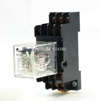 【❂Hot On Sale❂】 qiwu8484716259 My3j ทั่วไปรีเลย์3p2t 3pdt 6V 12V 24V 110V Ac Coil 5a 250vac 28vdc 35มม.Din Rail W 11 Pin 11 P ฐานซ็อกเก็ต