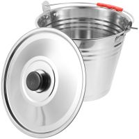 【CW】 Pail Metal Lid Can Buckets Milking Beverage Pails Cooler Galvanized Jug Chiller