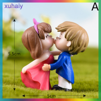 xuhaiy คู่โรแมนติก DIY Miniature Figurine สวนตุ๊กตาตกแต่งภูมิทัศน์ขนาดเล็ก