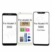 【No-profit】 for alcatel 5052 5058 5060 front glass panel (no touch screen) outer glass cover for alcatel 3 ot5052 3x 5058i v5 5060