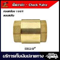 Spring Check Valve สปริง เช็ควาล์ว ทองเหลือง ขนาด 2" สำหรับระบบท่อประปาและเกษตร