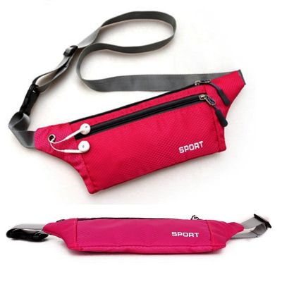 ♠ 1pc Professional Running Zip Bag Waterproof Sports Chest Shoulder Bags Belt Bum Pouch Unisex Waistbag Hiking Outdoor Accessories