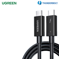 UGREEN【Thunderbolt 4】Data Cable-Type-C Dual USB-C-PD100W Fast Charge-HD 8K Display-USB 4.0 Gen 3-Applicable to Support Macbook/Pro Display XDR/UltraFine 5K Display/Lenovo X1/XPS/ThinkPad or Other Devices that Support Thunderbolt Transmission Product