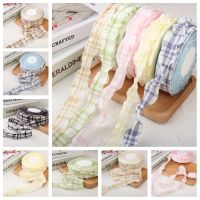 ；‘。、’ 8-Colour Pleated Cotton Fabric Wave Edge Lace DIY Cap Headwear Backpack Butterfly Knot For Dress Skirts Gift Cake Box Rion