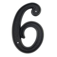 【LZ】❀℡◕  139mm Big 3D House Number Door Home Address Numbers for House Number Digital Door Outdoor Sign 5.5 Inch.  6 Black ABS Plastic