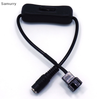 Samurry ✨Hot Sale✨ Car Valitoo ทองแดง DC 5521ถึง4Pin PWM คอมพิวเตอร์ PC เราเตอร์พัดลมกับสายอะแดปเตอร์12V