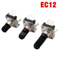 5PCS EC12 360 Degree Rotary Encoder E12 Audio Encoder Coding 3Pin Handle Long 12MM 15MM 20MM No Switch