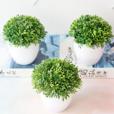 1pcs Artificial Plants Bonsai Small Tree Pot Plants Fake Flowers Potted Ornaments For Home Decoration Hotel Garden Bonsai Gift