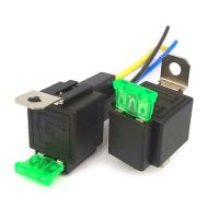 ▦㍿ 1Pc 4 Pin 5 Pin 30A Auto Relay With Fuse Coil Voltage 12V/24V DC Relay Vehicle Rel 12V/4P 24V/4P 12V/5P Fused Relay