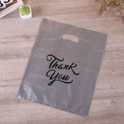 Thank You Bags for Business 50PcsLot Gift Plastic Shopping Bags With Soft Loop Handle