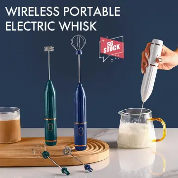 Electric Whisk Set Rechargeable Wireless Electric Latte Maker