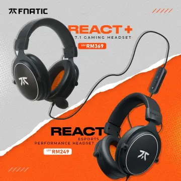 FNATIC GEAR REACT USB WIRED GAMING HEADSET WITH MICROPHONE