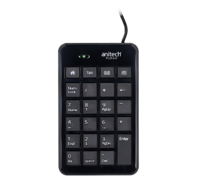 NUMERIC KEYPAD (คีย์บอร์ดตัวเลข) ANITECH [N183-BK]