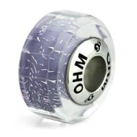 บีดแก้ว มูราโน่ Purple Spirit OHM Murano Glass Bead Charm