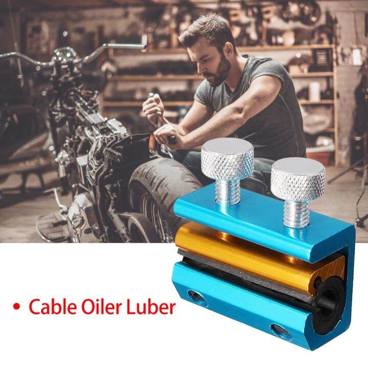 Dual Cable Lube Luber Lubricator Clutch Throttle Line Oiler Motorcycle
