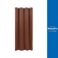 HomePro ผ้าม่าน  EYELET  TAOS UV 140X220 ซม. สีน้ำตาล แบรนด์ HOME LIVING STYLE