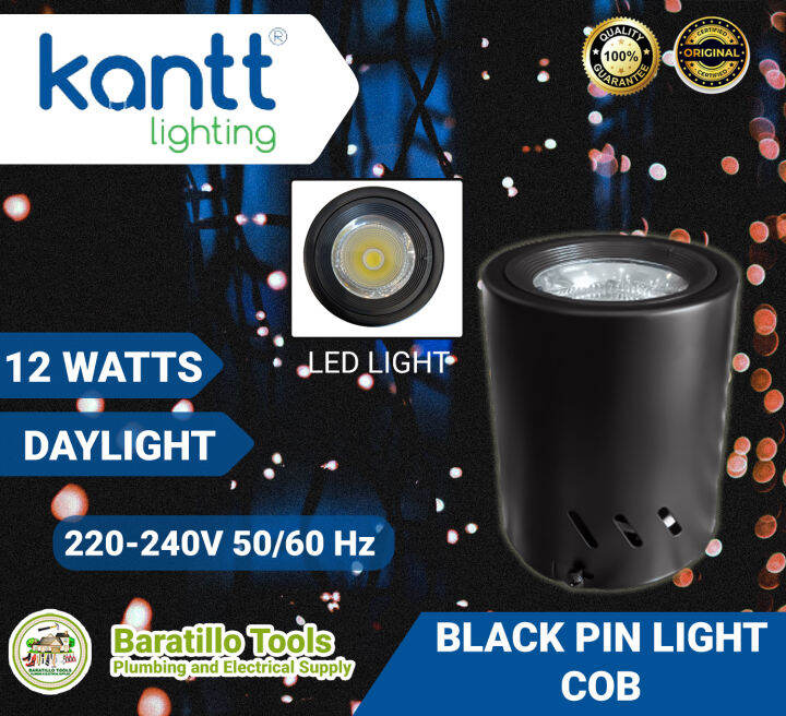 KANTT Lighting LED Black Pin Light COB 12W Daylight Lazada PH