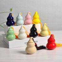 [HOT SHEJIQWQESS 531] 35Ml ครีม Jar พร้อมพู่ที่ว่างเปล่าเซรามิคเครื่องสำอางแต่งหน้า Jar Gourd Shape ครีม Lip Balm คอนเทนเนอร์ Blush Vintage ขวดตัวอย่าง