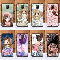 เคส Samsung Note 4 ลายการ์ตูนเด็กผู้หญิงน่ารัก งานเกรดในห้าง เคสขอบนิ่มไม่กินขอบ เคสมือถือ เคสโทรศัพท์ เคส TPU case กรอบมือถือ กรอบโทรศัพท์