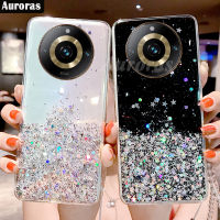 เคสประดับเลื่อมเคสมันเงาสำหรับ Realme 11 Pro + ฝาครอบเคสนิ่มโปร่งใสท้องฟ้าเต็มไปด้วยดวงดาวสำหรับ Realme 11 Pro