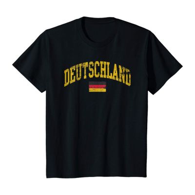 Deutschland Flag Of German Pride Germany Flag 100% Cotton Mens T-Shirts Sportswear Halloween Gift