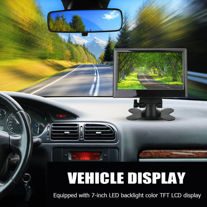 7 Inch Rearview Display Monitor Safe Parking TFT LCD Color Display