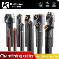 KaKarot 15 30 45 60 75 Chamfering Tool Holder TCMT11 16T3 End Mill Chamfer Tools Countersink Mill ลบคมขอบ V Grove CNC