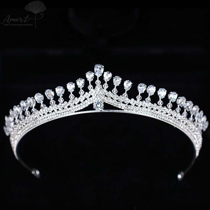 amart-rhinestone-queen-zircon-crown-ผู้หญิงเครื่องประดับหูฟังงานแต่งงานเครื่องประดับผม-headband-ornaments