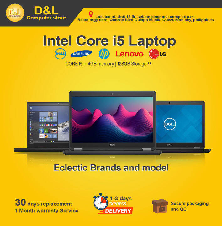 ASSORTED Branded Laptops • i5 1st 3rd gen • 4gb ram upgradable