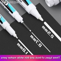 ♣❄☜ 0.7/1.0/2.5MM White Permanent Marker Pens 1/3Pcs Paint Markers For Wood Rock Plastic Leather Glass Stone Metal Art Supplies