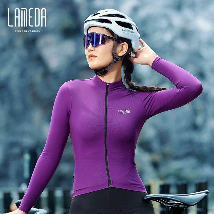 womens long sleeve cycling jacket