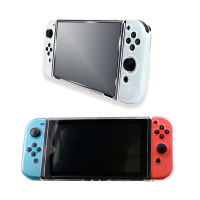 ใส TPU Soft Case Joycon เกราะป้องกันปกคลุมสำหรับ Nintendo สวิทช์ Oled คอนโซล NS Joy-Con คริสตัลกลับเต็มป้องกัน