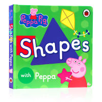 Original English version Peppa Pig: Shapes pink pig sister girl piggy piggy, piggy little girl, Paige pink Pepe pig animation genuine picture book children enlightenment Book Children enlightenment reading