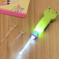 【cw】 Baby Ear Cleaner Flashlight Earpick Remove Wax Curette Cure Cleaning Tools