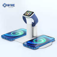 OWIRE 2.5W 5w 7.5w 10w 15w 5 in 1 Wireless Charger Fast Wireless charging For Iphone 11 Pro X XR Max 8 Apple Watch xiaomi thumbnail