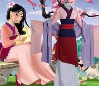 ⊙❆ สปอตภาพยนตร์และทีวีอนิเมะ Mulan คอสเพลย์หญิงสไตล์เดียวกัน Hanfu Halloween cos เครื่องแต่งกายมู่หลาน