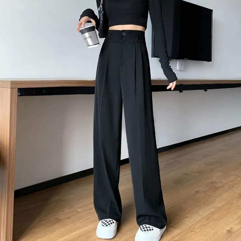 Fashion (Black)Seoulish New 2022 Formal Women's Harem Pants With Belted  Spring Summer High Waist Female Workwear Elegant Ankle Length Trouses DOU @  Best Price Online | Jumia Egypt