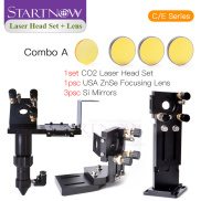 Startnow CO2 Head Set Ống kính dia.20mm fl50.8mm toàn bộ gương gắn kết Kit
