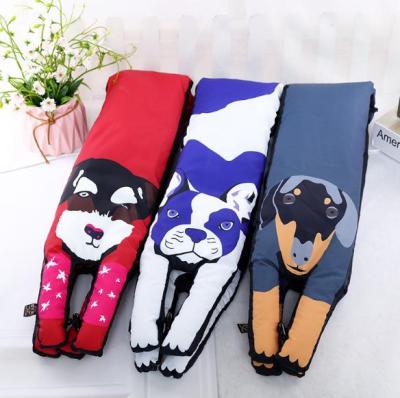 Small Size 10x90cm Down Cotton Scarves Designer 3D Animals Shape Cat Tiger Puffy Warm Scarf For Women Scarf Child Scarves