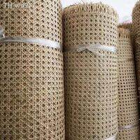 35-50cm Width Natural Cane Webbing Wicker Grid Indonesian Rattan Roll Weaving Repair Material for Chair Cabinet Furniture Decor