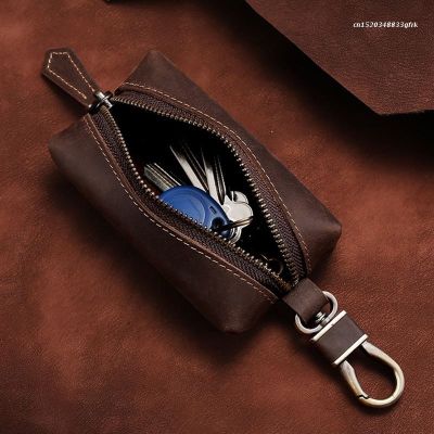 （Layor wallet） กระเป๋าแบบมีซิปพร้อมพวงกุญแจสุดฮิตกระเป๋าเหรียญหนัง