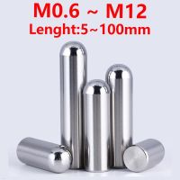 304 Stainless Steel Round Head Pin Cylindrical Pin Positioning Pin Solid Fixed Pin M0.6 M1 M1.5 M2 M2.5 M3 M4 M5 M6 M8 M10 M12