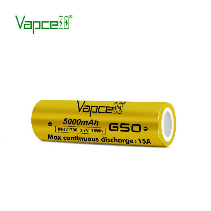 ถ่านชาร์จ-vapcell-g50-inr21700-5000mah-15a-3-7v-แพค-2-ก้อน-ของแท้ยกชุด