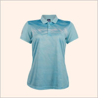 เสื้อโปโลแขนสั้นสำหรับผู้หญิง รหัสสินค้า: EG6180 สีฟ้า