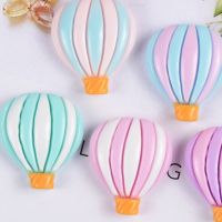 10Pcsset Cartoon Hot Air Balloon Cabochon Scrapbooking Phone Case Hair Clip DIY Resin Flatback