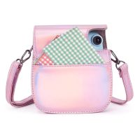 เคสกล้องกรอบฟิล์มอัลบั้มรูปแบบพกพากระเป๋ากล้องหนัง PU มีสายคล้องไหล่สำหรับ Fujifilm Instax Mini 11 9 8